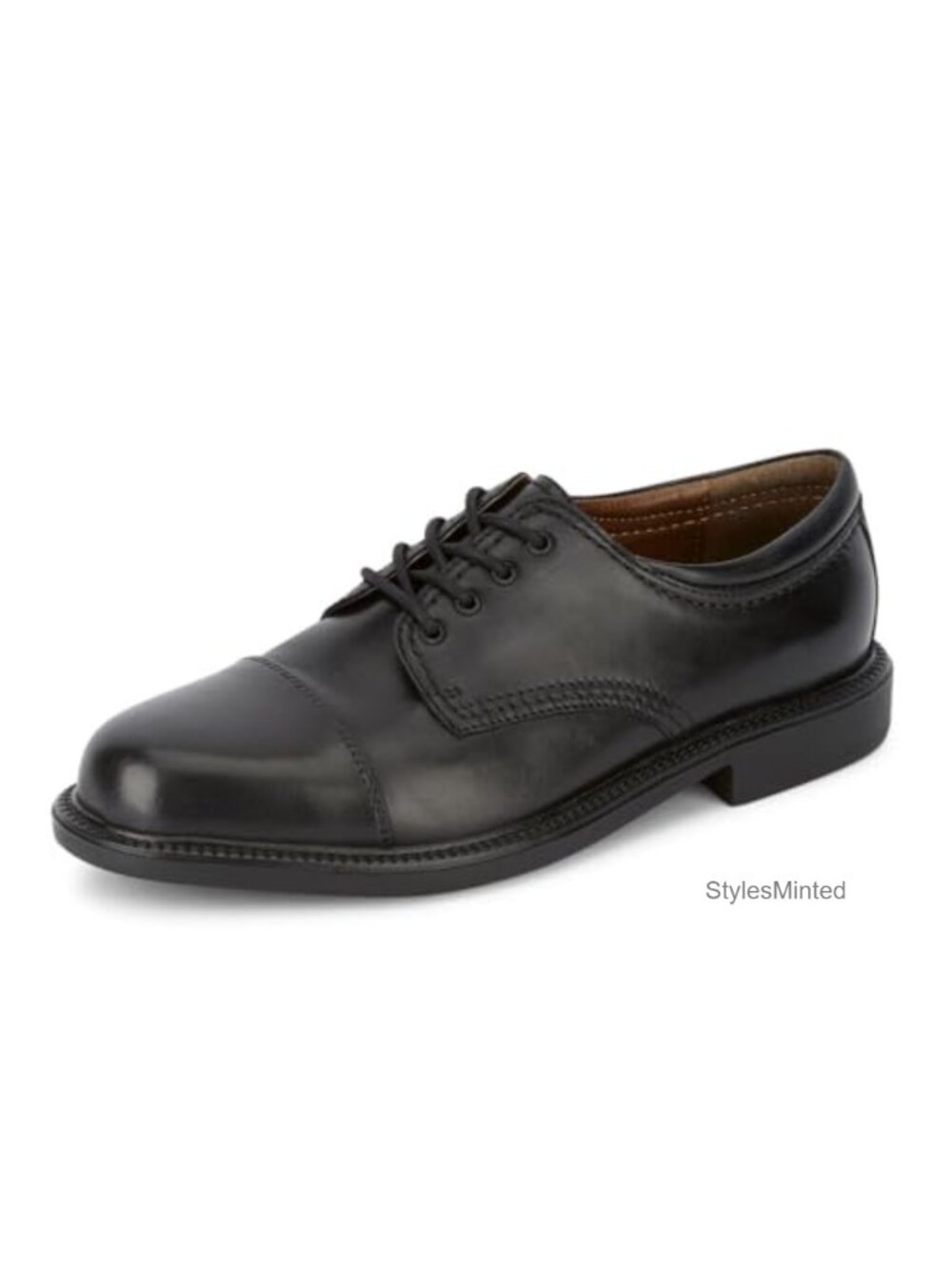 Leather Oxford Dress Shoes Men Cap Toe Casual Business Comfort
